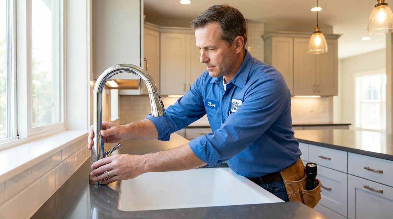 Kitchen faucet installation by Johns Plumbing LLC in Clearwater