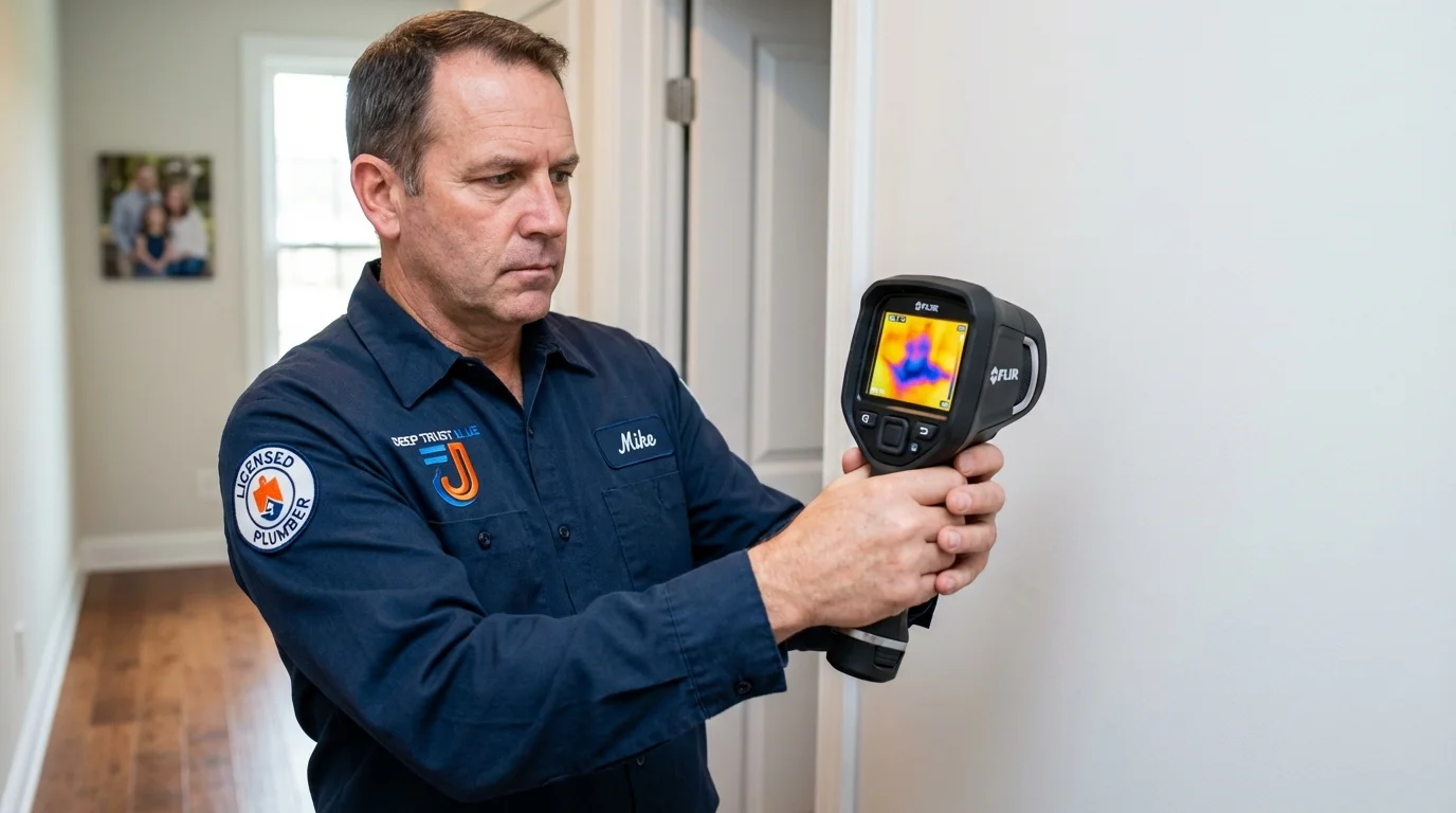 Thermal imaging leak detection by Johns Plumbing LLC in Clearwater